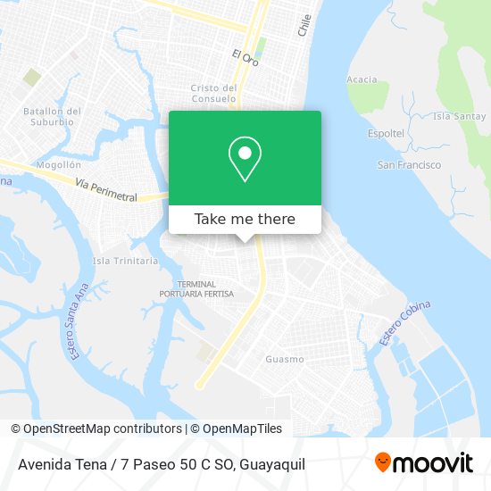 Avenida Tena / 7 Paseo 50 C SO map