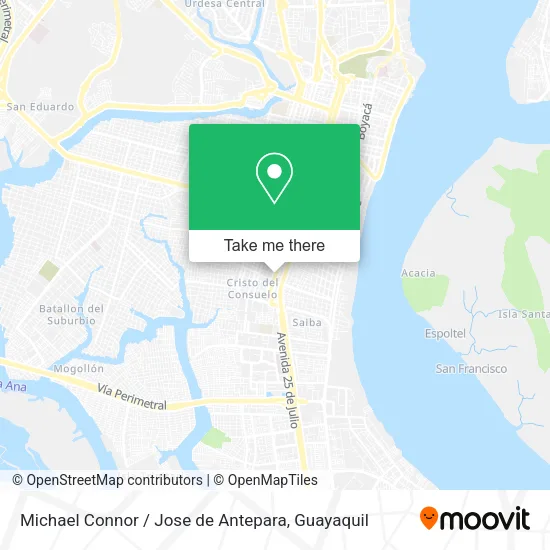 Mapa de Michael Connor / Jose de Antepara