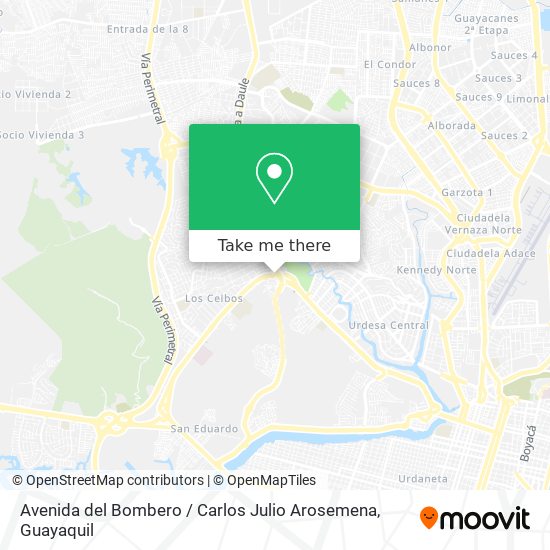 Avenida del Bombero / Carlos Julio Arosemena map