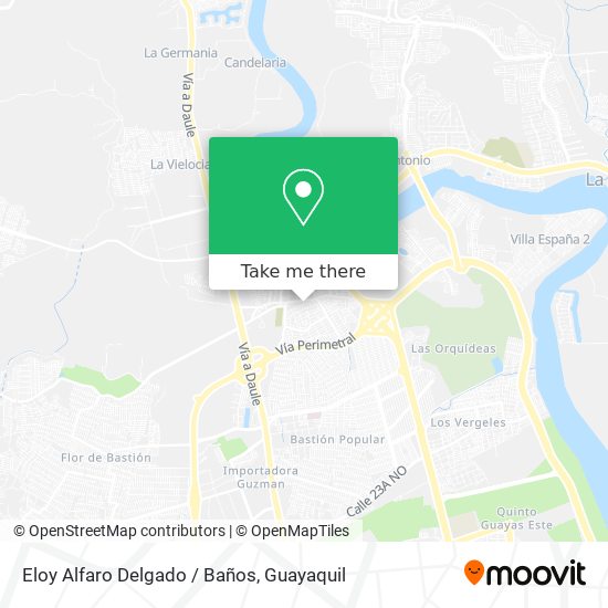 Eloy Alfaro Delgado / Baños map