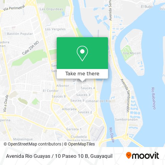 Avenida Rio Guayas / 10 Paseo 10 B map