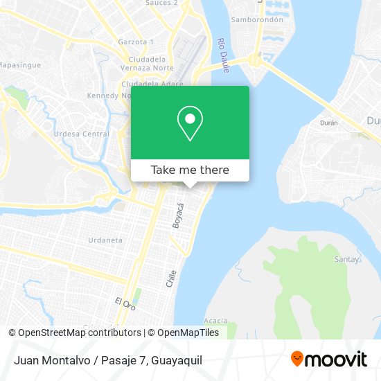 Mapa de Juan Montalvo / Pasaje 7