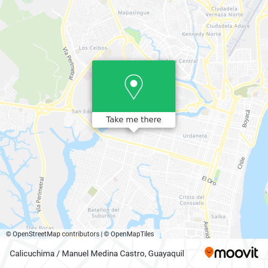 Mapa de Calicuchima / Manuel Medina Castro