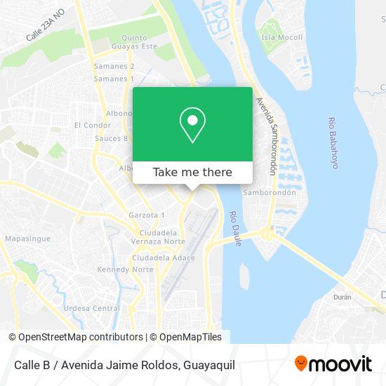 Calle B / Avenida Jaime Roldos map