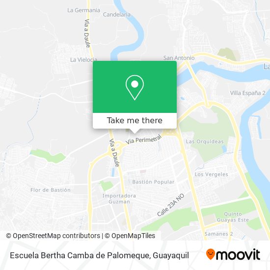Mapa de Escuela Bertha Camba de Palomeque