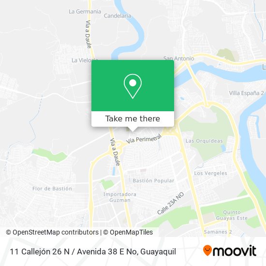 11 Callejón 26 N / Avenida 38 E No map