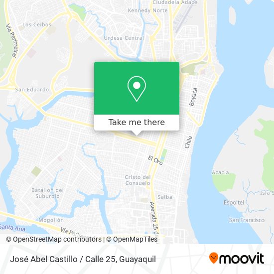 José Abel Castillo / Calle 25 map