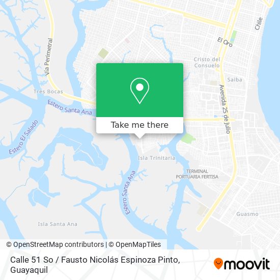 Calle 51 So / Fausto Nicolás Espinoza Pinto map