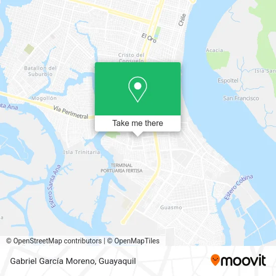 Gabriel García Moreno map
