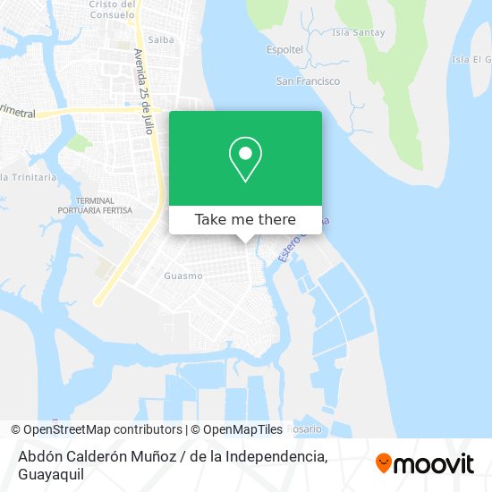 Abdón Calderón Muñoz / de la Independencia map