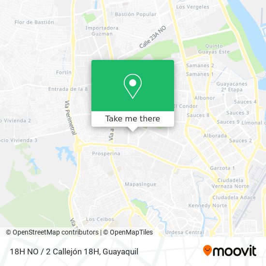 Mapa de 18H NO / 2 Callejón 18H
