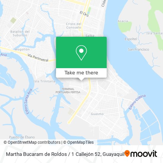 Mapa de Martha Bucaram de Roldos / 1 Callejón 52
