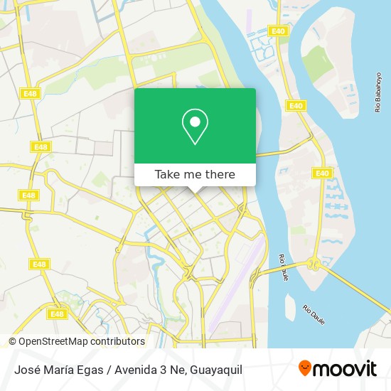 José María Egas / Avenida 3 Ne map
