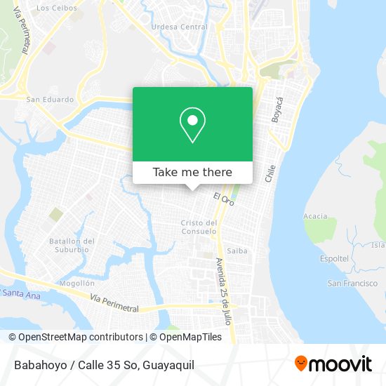 Mapa de Babahoyo / Calle 35 So