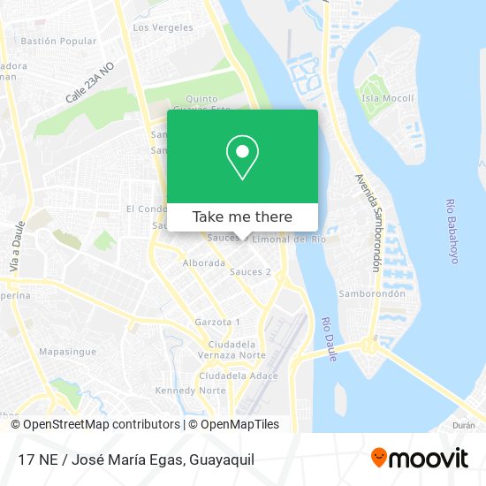 17 NE / José María Egas map