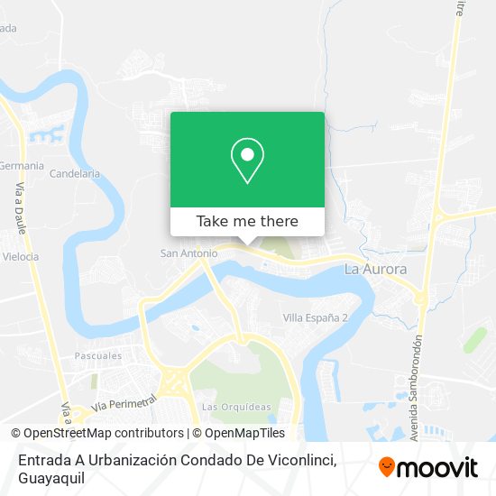 Entrada A Urbanización Condado De Viconlinci map
