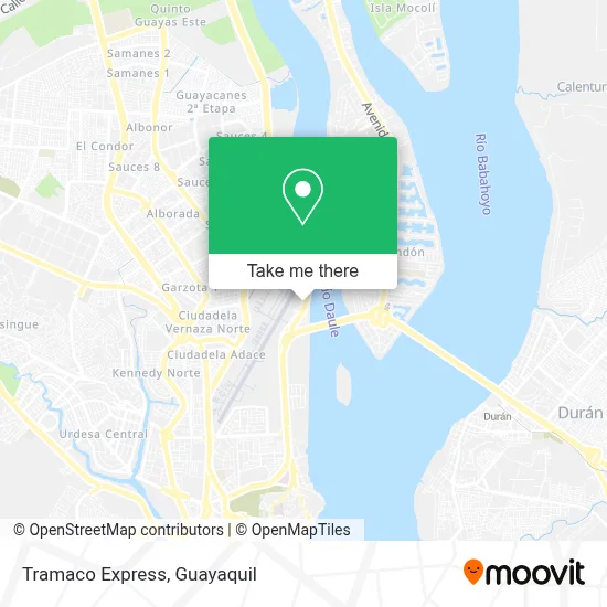 Tramaco Express map