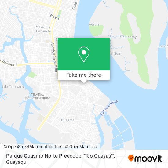 Mapa de Parque Guasmo Norte Preecoop ""Rio Guayas""