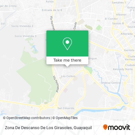 Zona De Descanso De Los Girasoles map