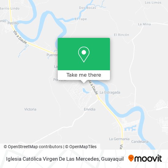 Mapa de Iglesia Católica Virgen De Las Mercedes