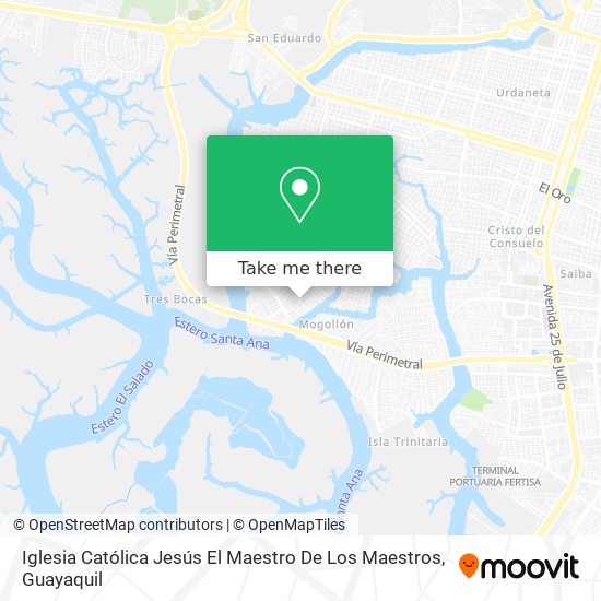 Iglesia Católica Jesús El Maestro De Los Maestros map