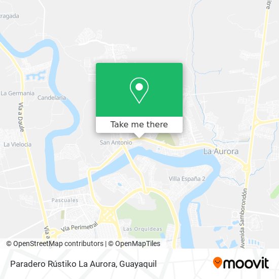 Paradero Rústiko La Aurora map