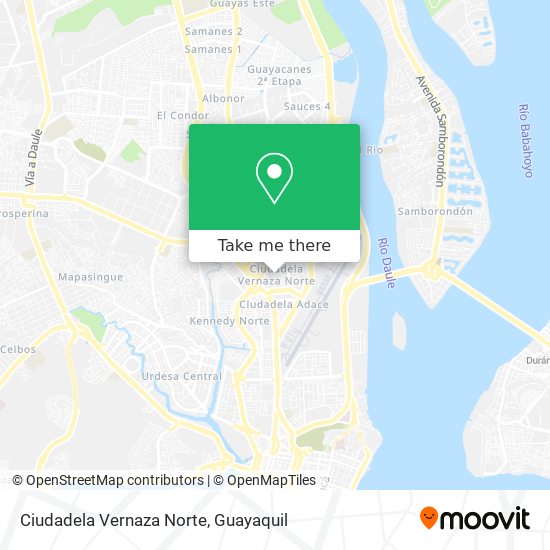 Mapa de Ciudadela Vernaza Norte