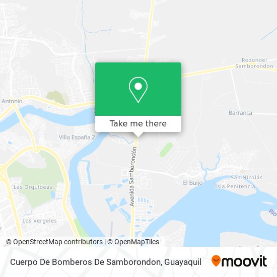 Mapa de Cuerpo De Bomberos De Samborondon