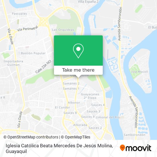 Iglesia Católica Beata Mercedes De Jesús Molina map