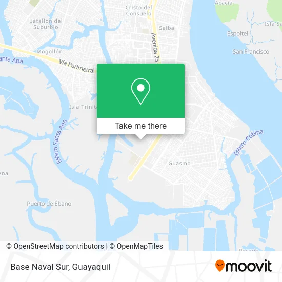 Base Naval Sur map