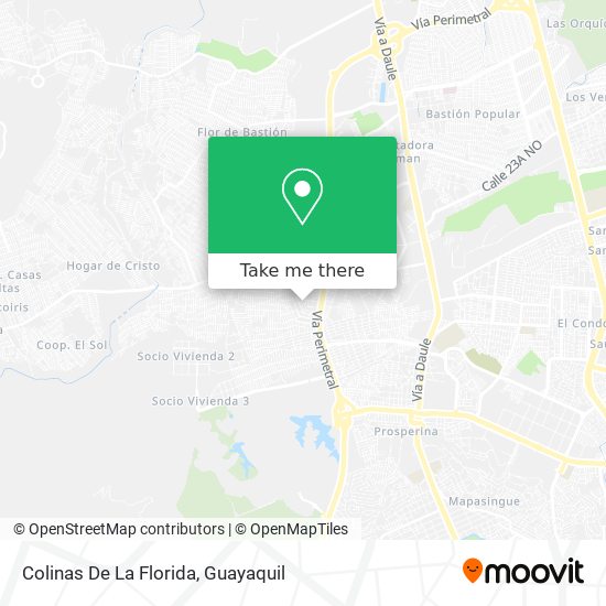 Colinas De La Florida map