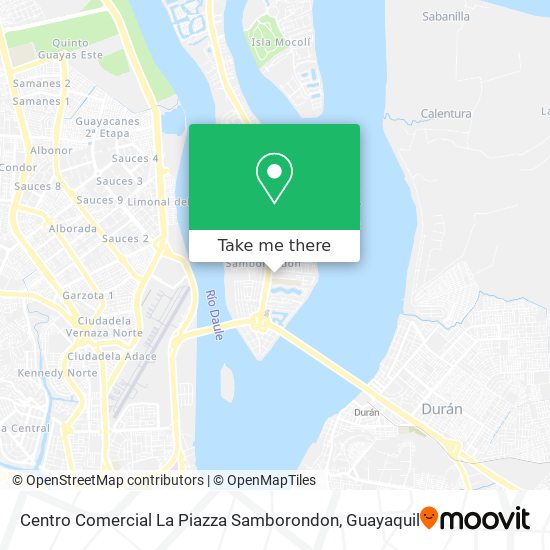 Mapa de Centro Comercial La Piazza Samborondon