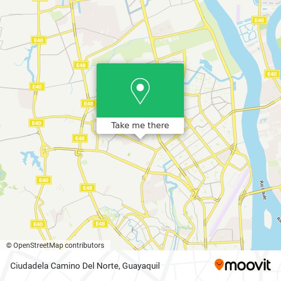 Ciudadela Camino Del Norte map