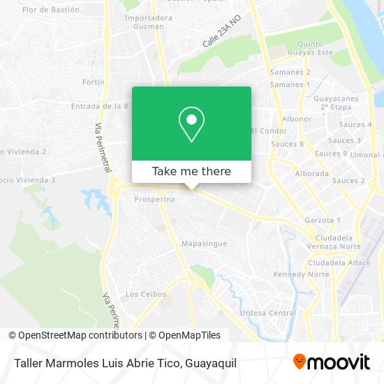 Mapa de Taller Marmoles Luis Abrie Tico