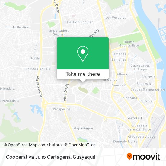 Mapa de Cooperativa Julio Cartagena