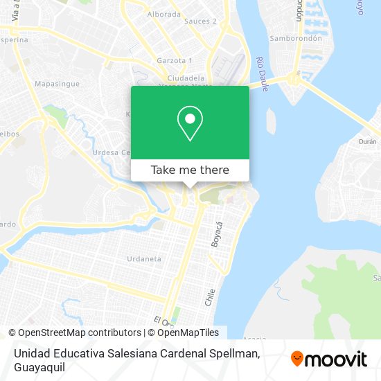 Mapa de Unidad Educativa Salesiana Cardenal Spellman