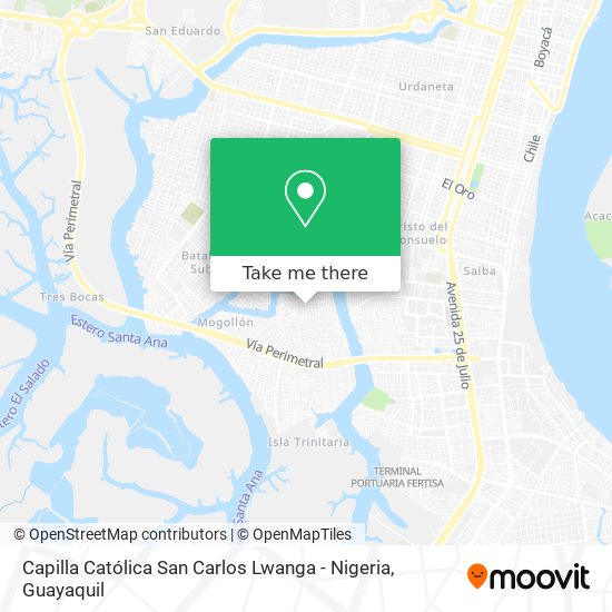 Capilla Católica San Carlos Lwanga - Nigeria map