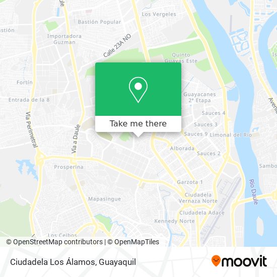 Ciudadela Los Álamos map