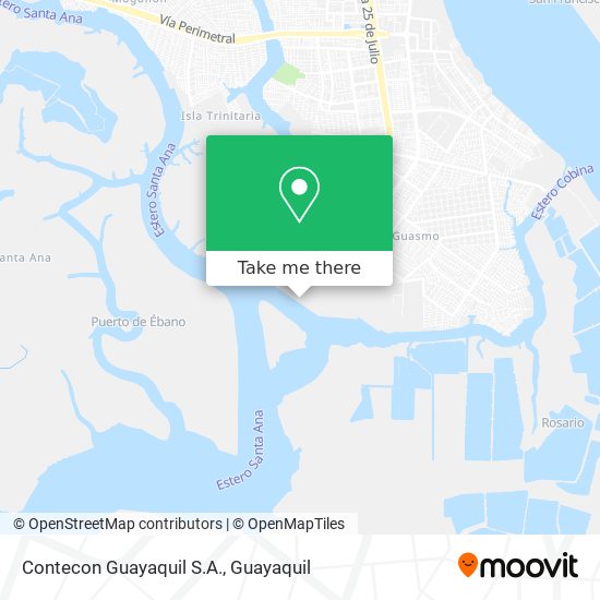 Mapa de Contecon Guayaquil S.A.