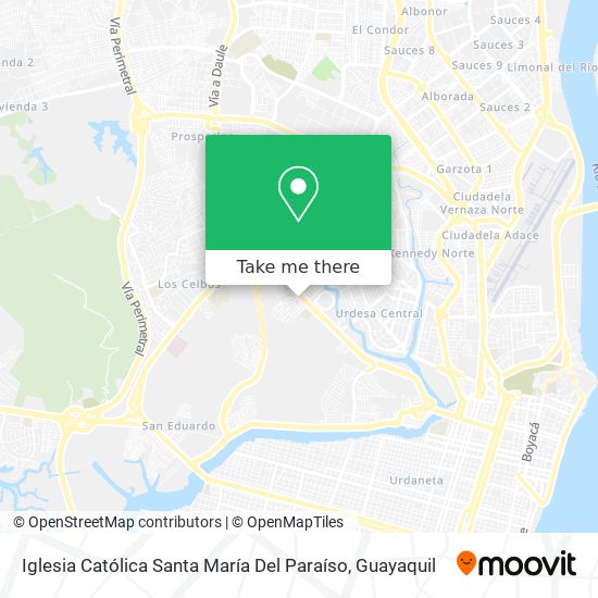 Mapa de Iglesia Católica Santa María Del Paraíso