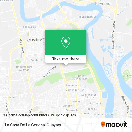La Casa De La Corvina map