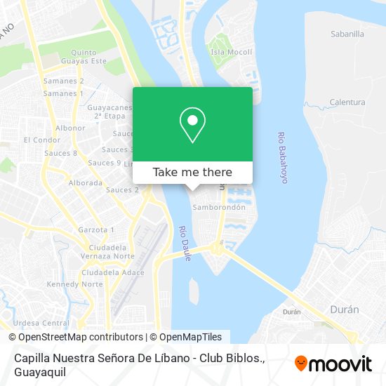 Mapa de Capilla Nuestra Señora De Líbano - Club Biblos.