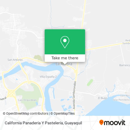 California Panadería Y Pastelería map