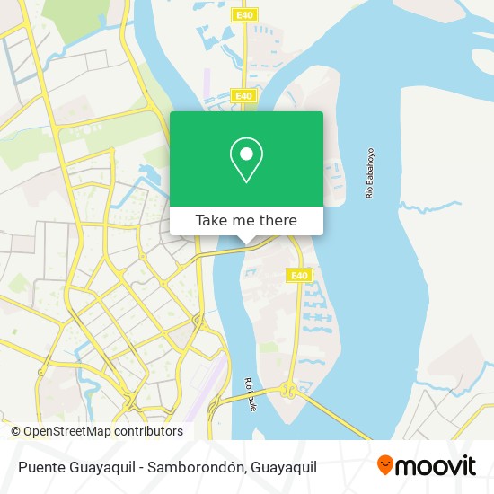 Puente Guayaquil - Samborondón map