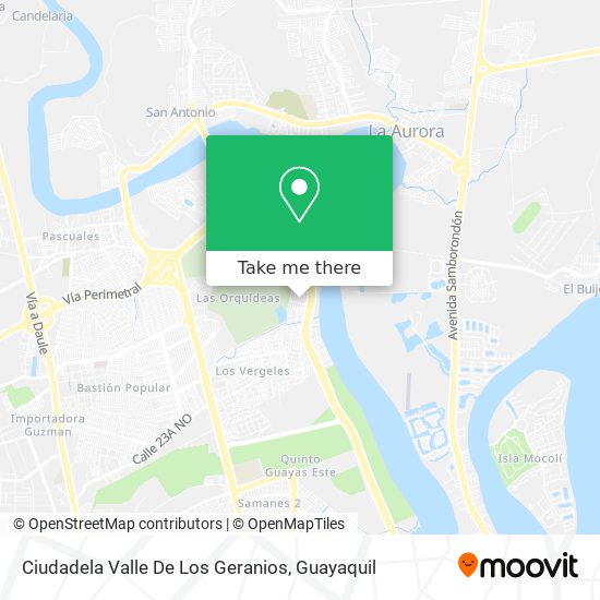 Ciudadela Valle De Los Geranios map