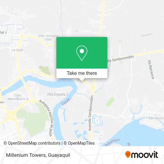 Millenium Towers map