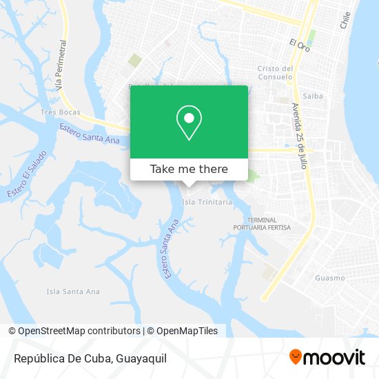 República De Cuba map