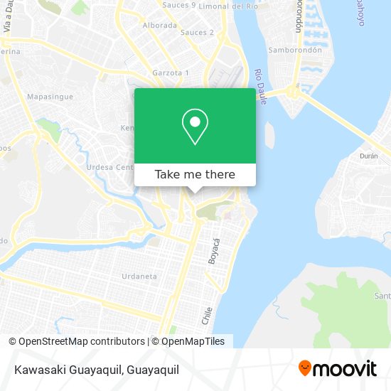 Kawasaki Guayaquil map