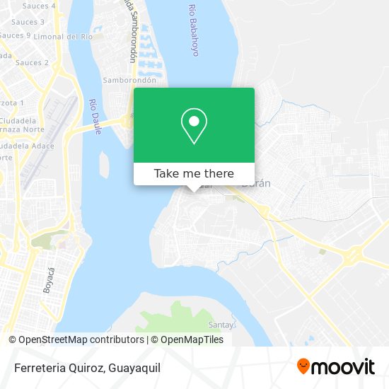 Mapa de Ferreteria Quiroz