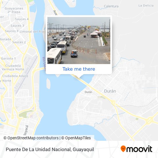 Puente De La Unidad Nacional map